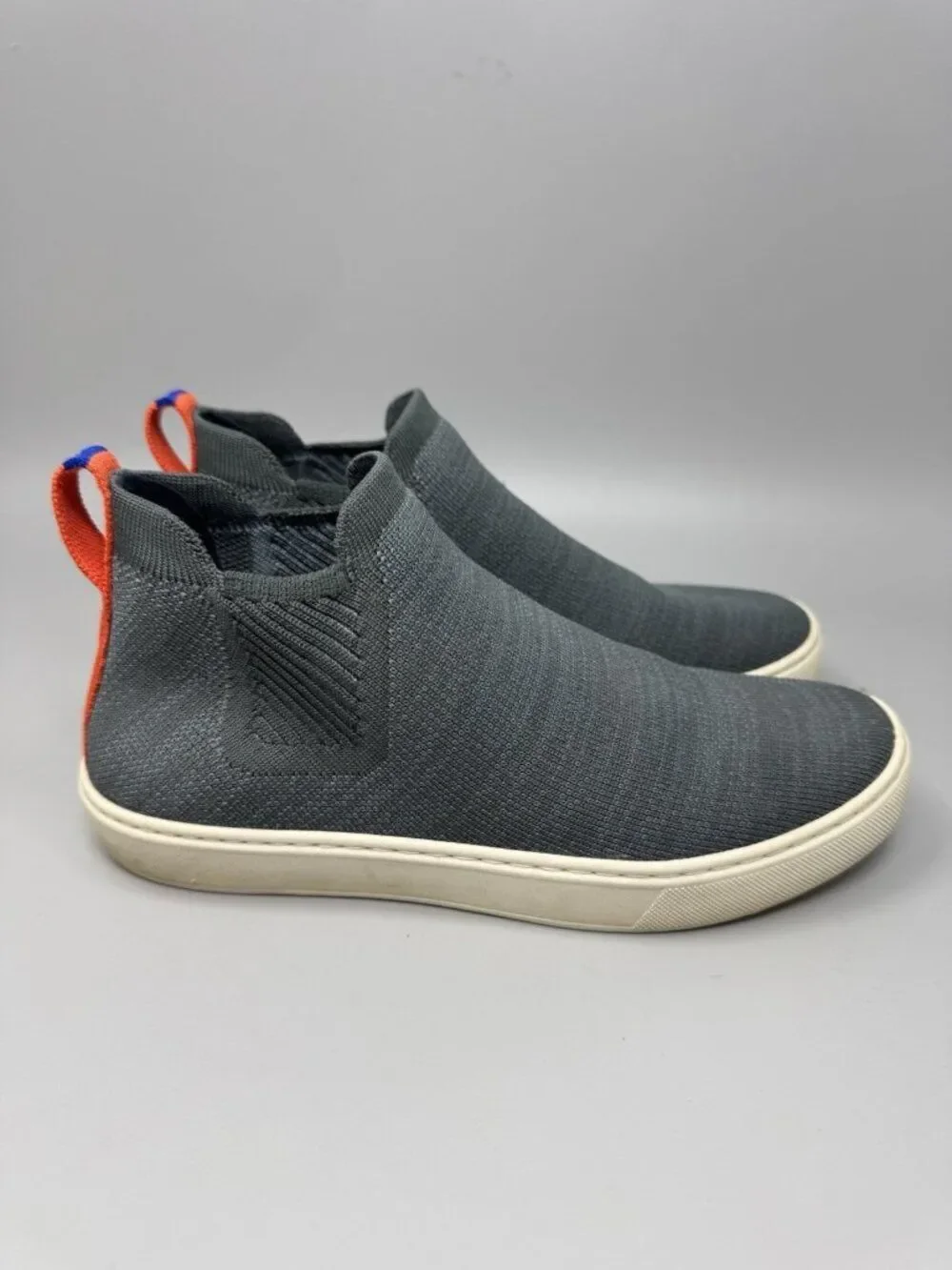 Rothy's womens 7 Fog Melange The Chelsea Pull On Boot Ankle Hi Top Shoe Gray